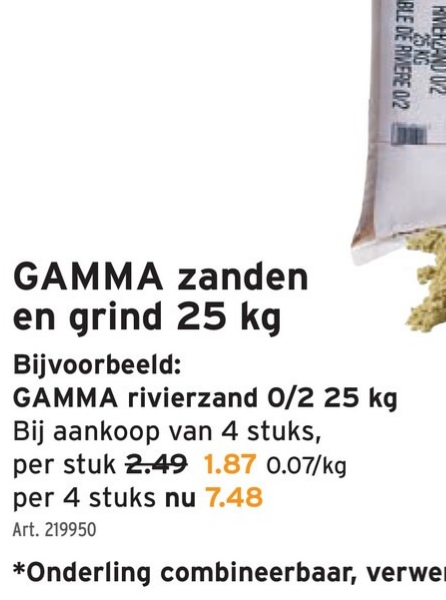 GAMMA zanden en grind 25 kg