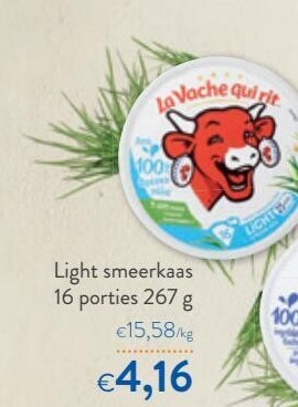 Light smeerkaas 16 porties 267 g