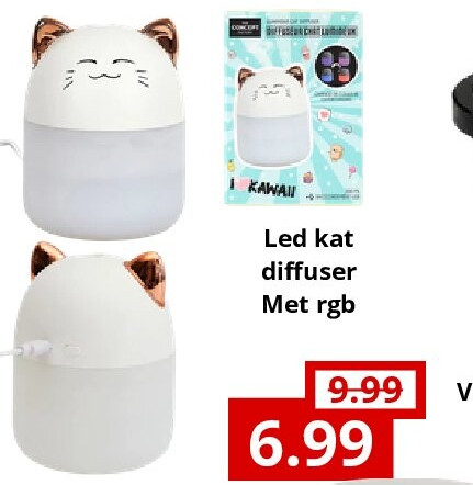 Led kat diffuser Met rgb