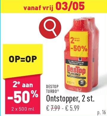 Ontstopper, 2 st.