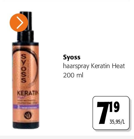 Syoss haarspray Keratin Heat 200 ml