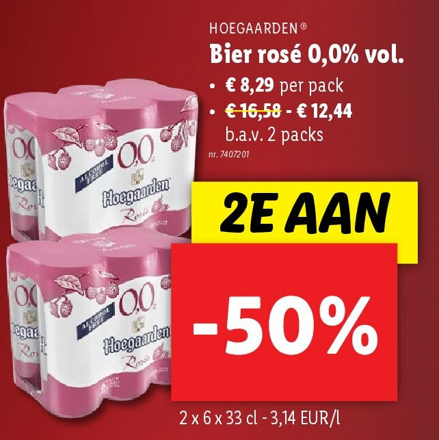 Bier rosé 0,0% vol.