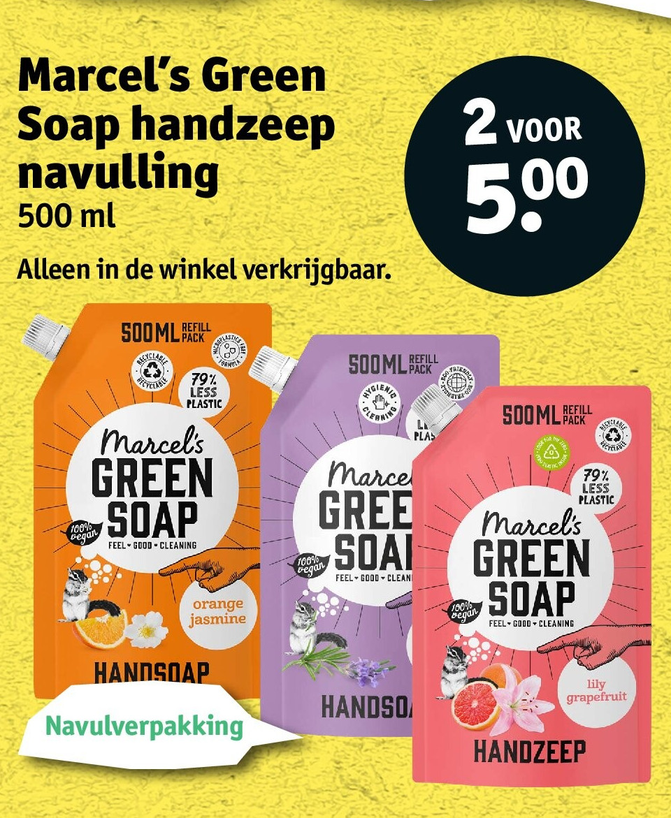 Marcel’s Green Soap handzeep navulling