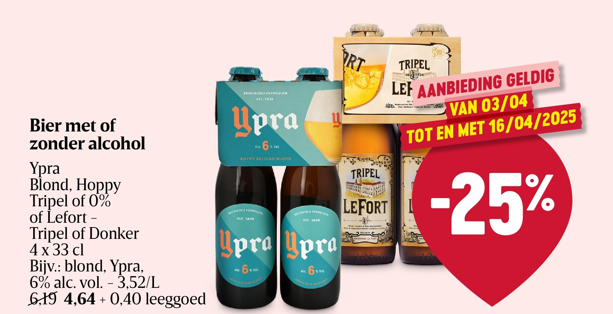 Bier met of zonder alcohol