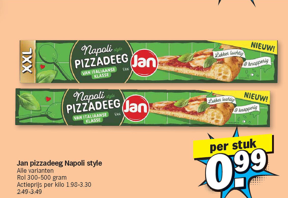 Jan pizzadeeg Napoli style