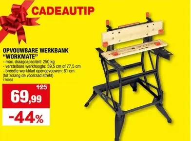 OPVOUWBARE WERKBANK "WORKMATТЕ"