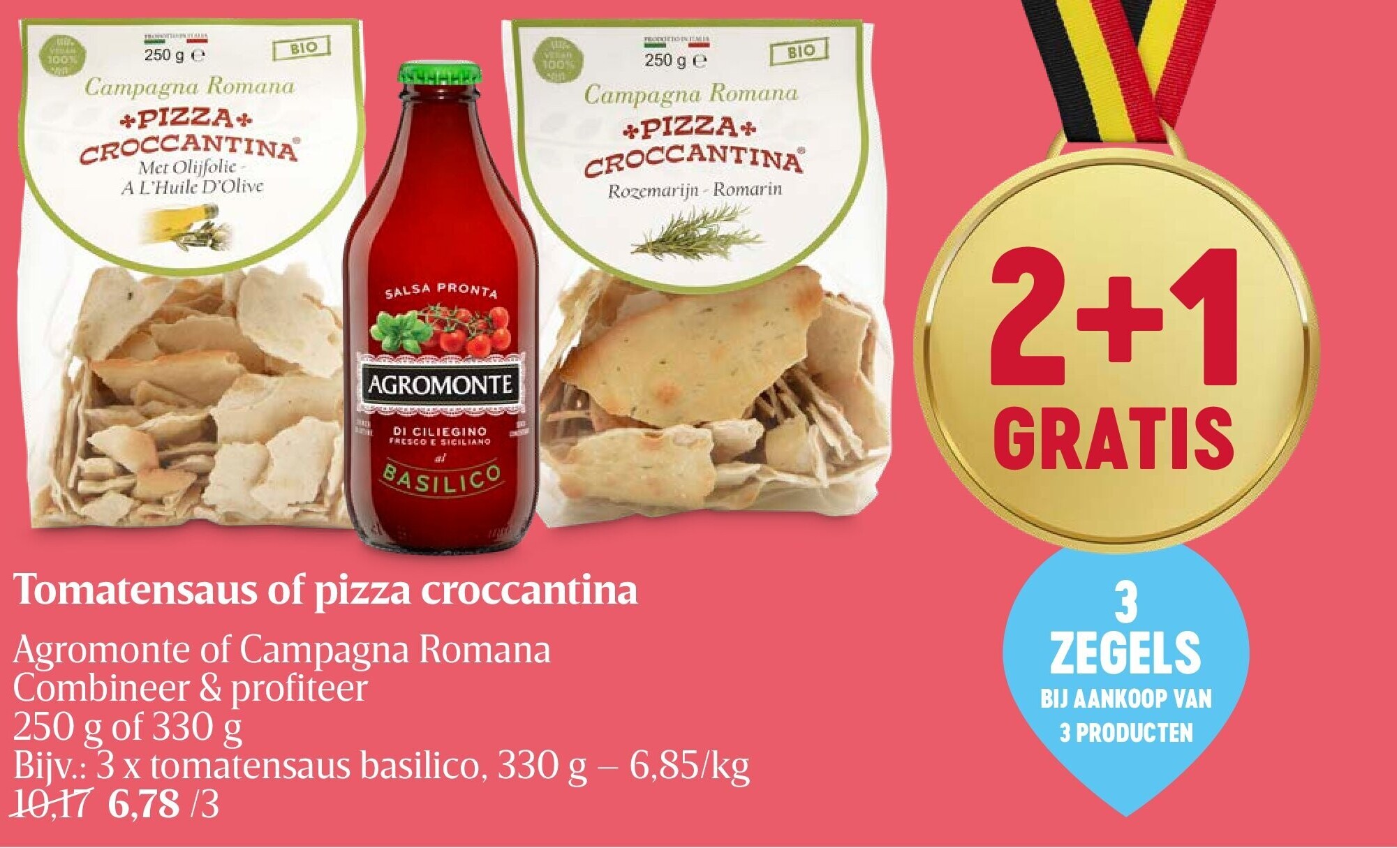 Tomatensaus of pizza croccantina