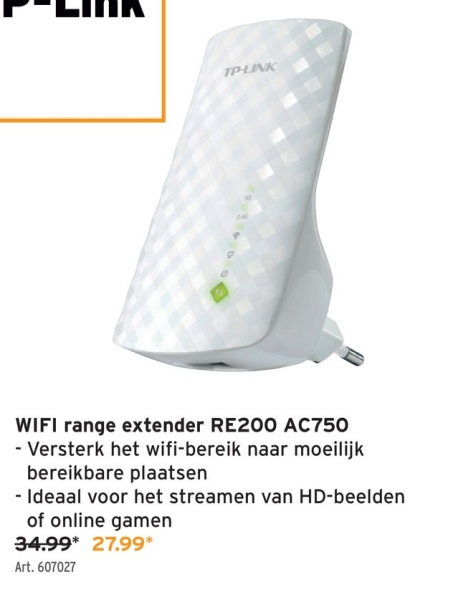 WIFI range extender RE200 AC750
