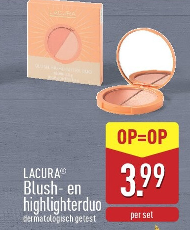 Blush- en highlighterduo
