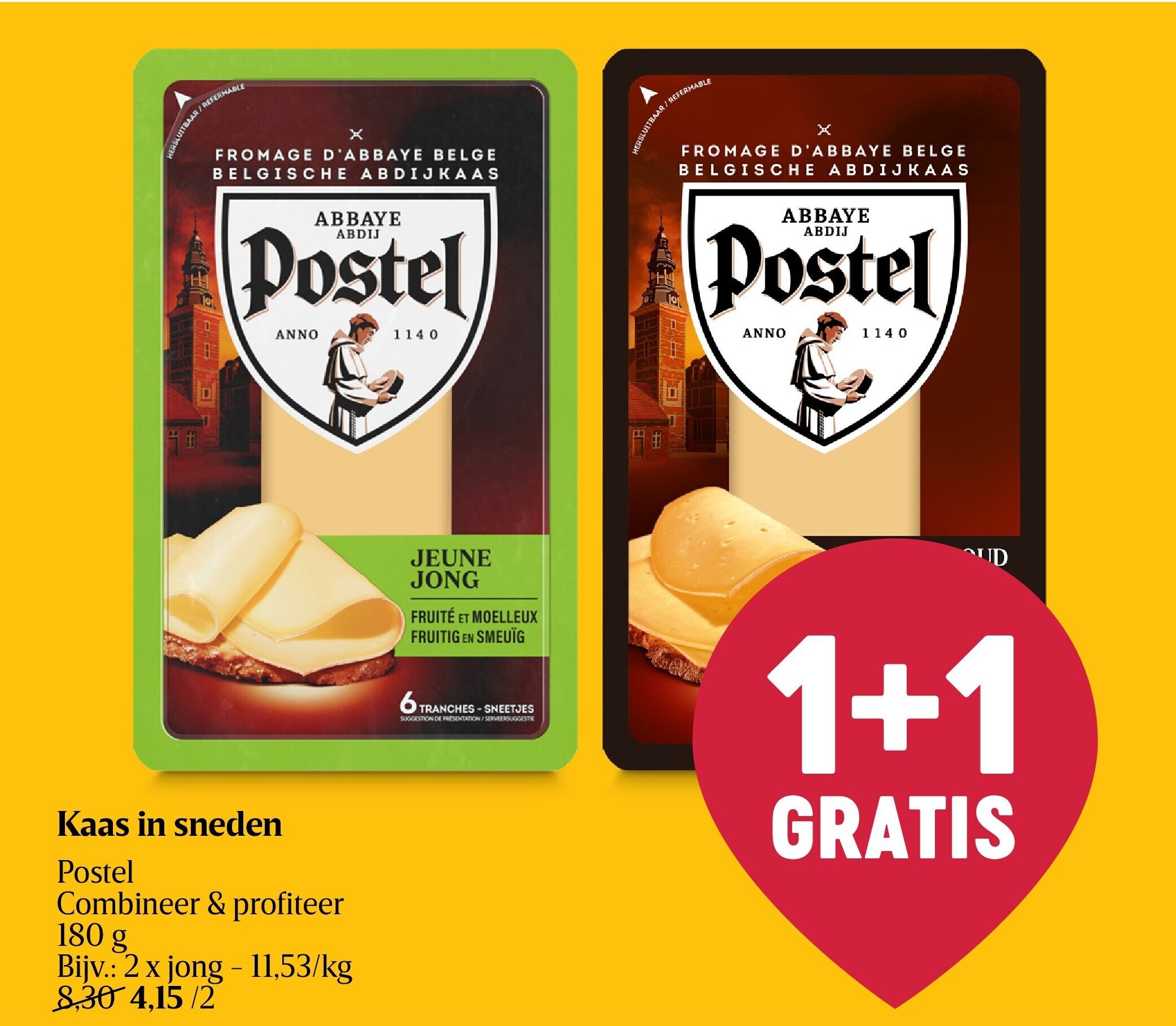 Kaas in sneden