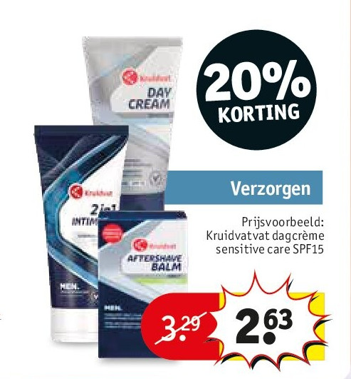 Kruidvatvat dagcrème sensitive care SPF15