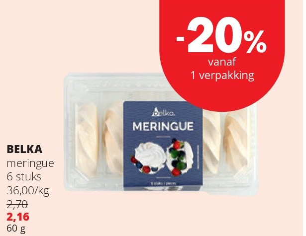 BELKA meringue 6 stuks