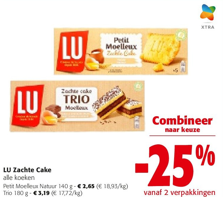 LU Zachte Cake Petit Moelleux Natuur 140 g