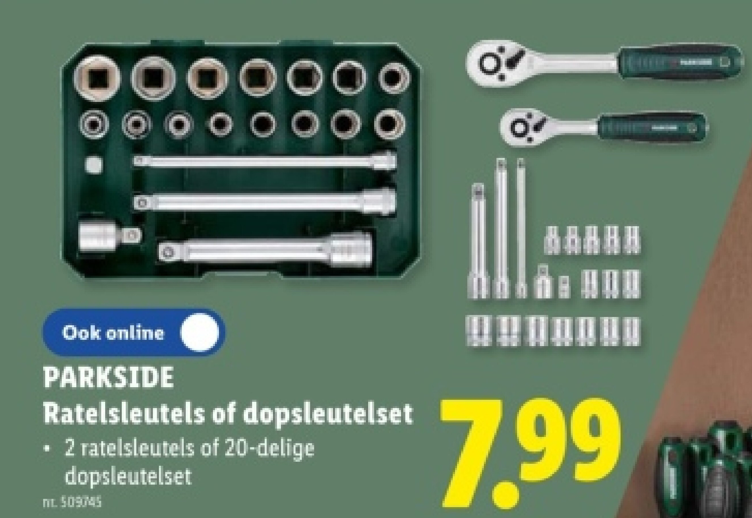 Ratelsleutels of dopsleutelset