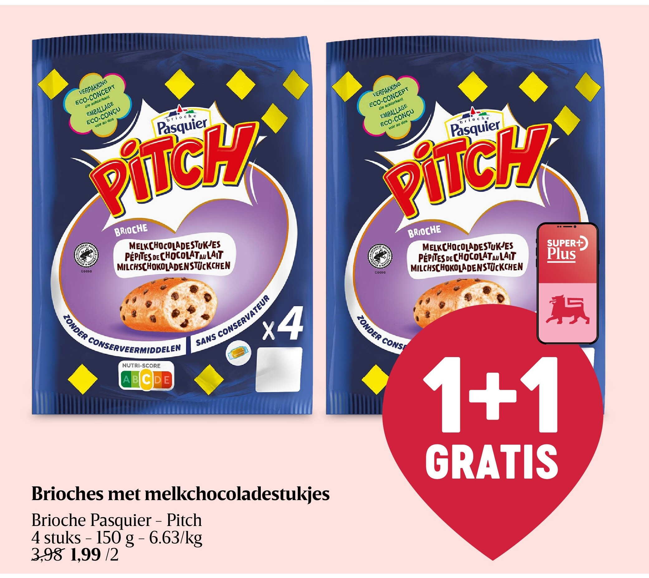 Brioches met melkchocoladestukjes