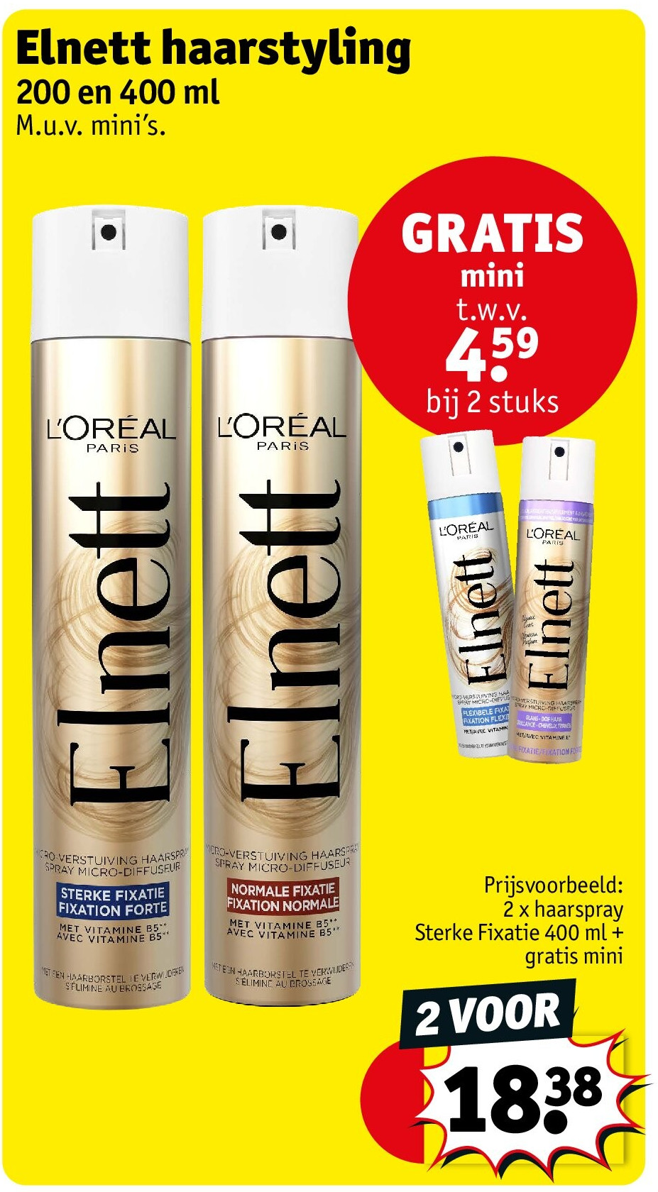 Elnett haarstyling
