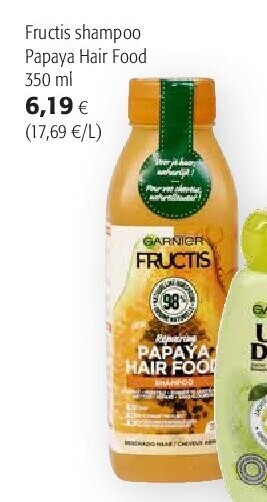 Garnier Fructis shampoo Papaya Hair Food 350 ml