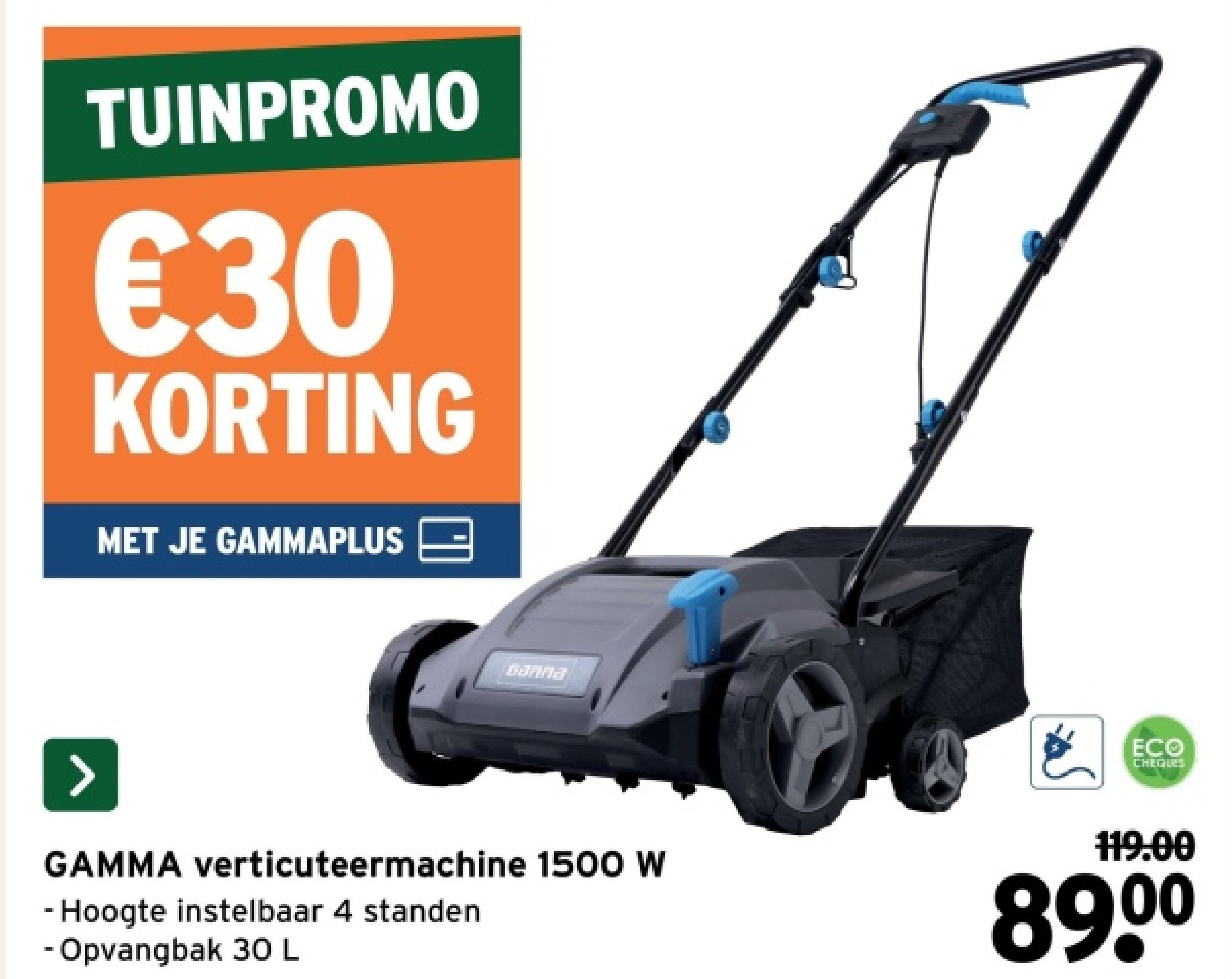 GAMMA verticuteermachine 1500 W