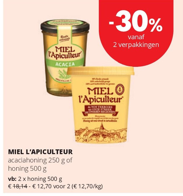 MIEL L’APICULTEUR honing 500 g