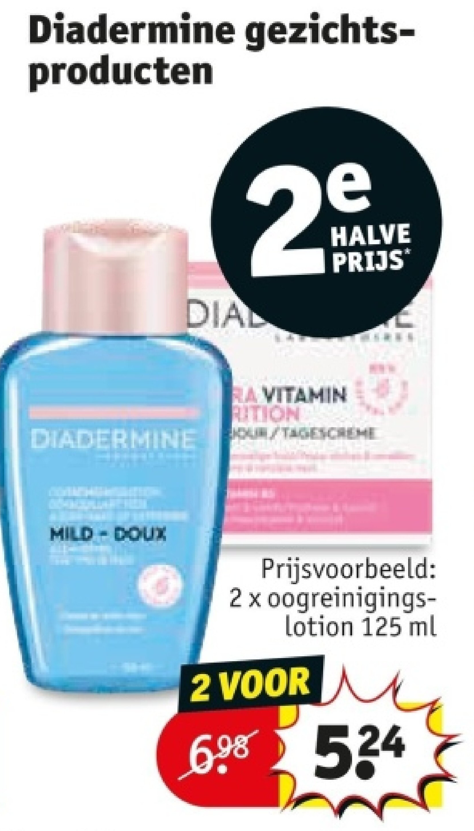 Diadermine gezichtsproducten