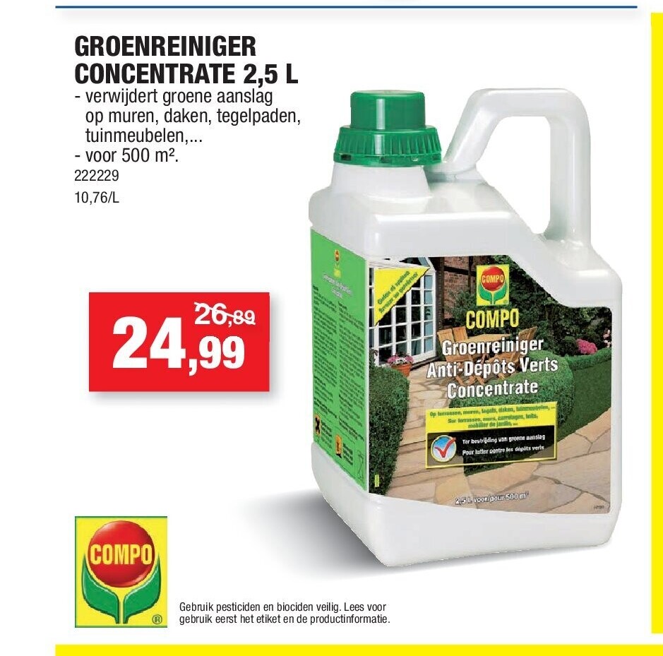 GROENREINIGER CONCENTRATE 2,5 L