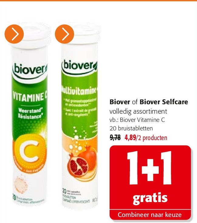 Biover Vitamine C 20 bruistabletten