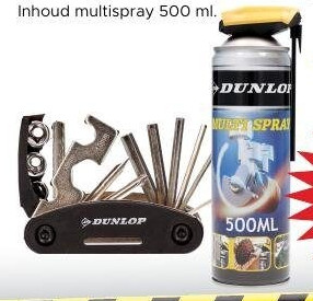 Dunlop fietsgereedschap of multispray