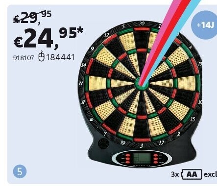 ELEKTRONISCH DARTBORD LCD