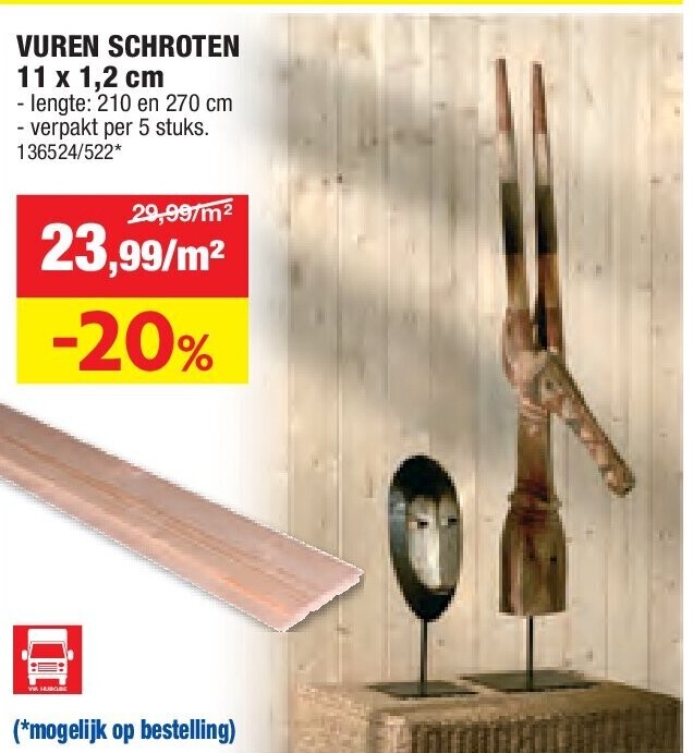 VUREN SCHROTEN 11 x 1,2 cm