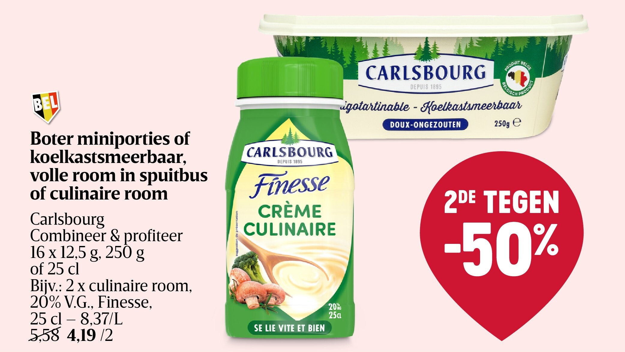 Boter miniporties of koelkastsmeerbaar, volle room in spuitbus of culinaire room