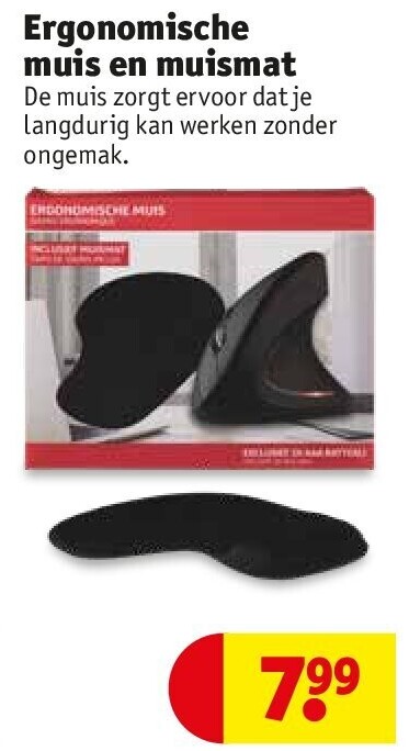 Ergonomische muis en muismat