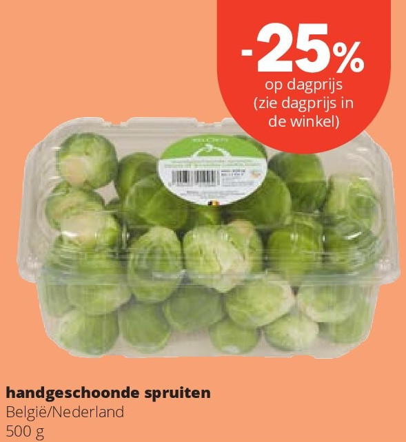 handgeschoonde spruiten
