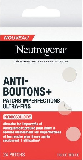 Anti-Boutons+ patches imperfections ultra-fins, 24 patches