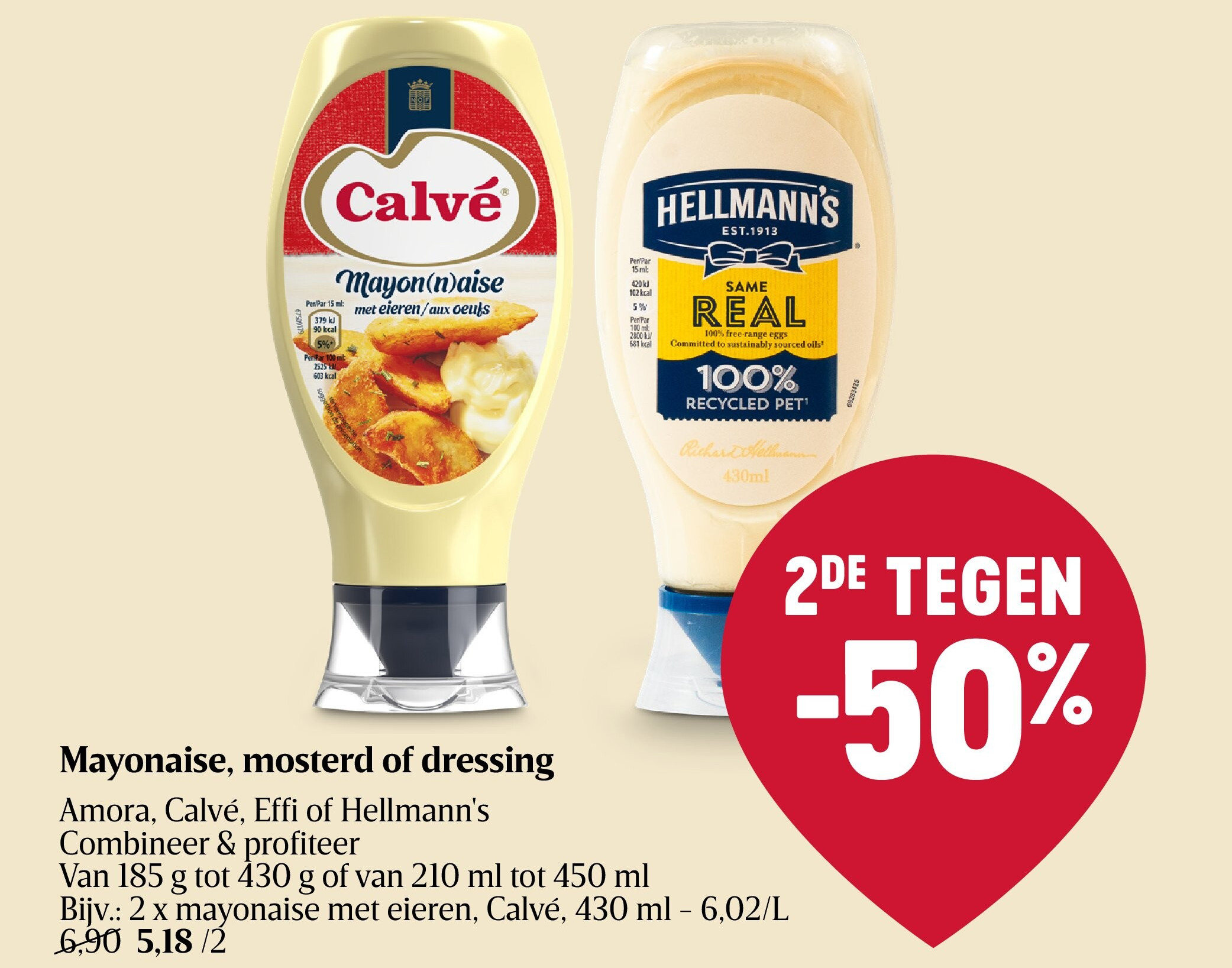 Mayonaise, mosterd of dressing