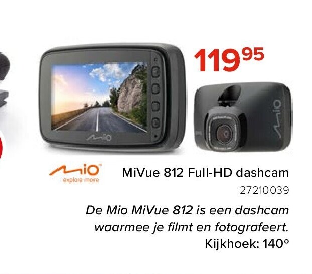 MiVue 812 Full-HD dashcam
