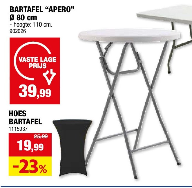 BARTAFEL “APERO” Ø 80 cm