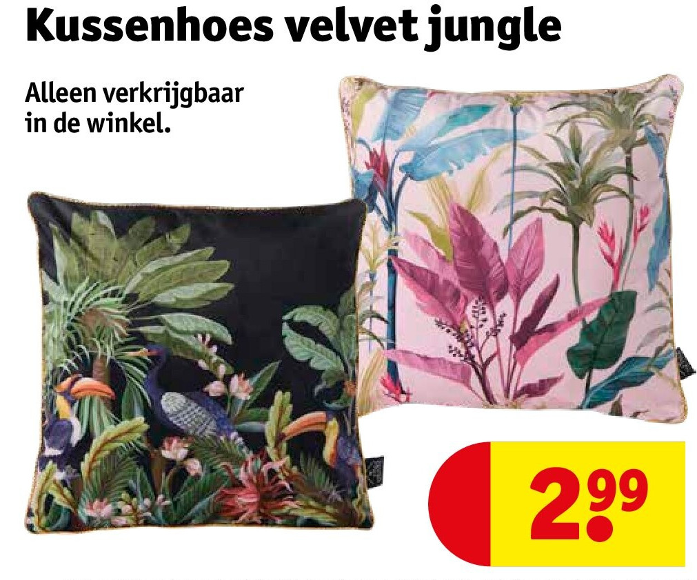 Kussenhoes velvet jungle