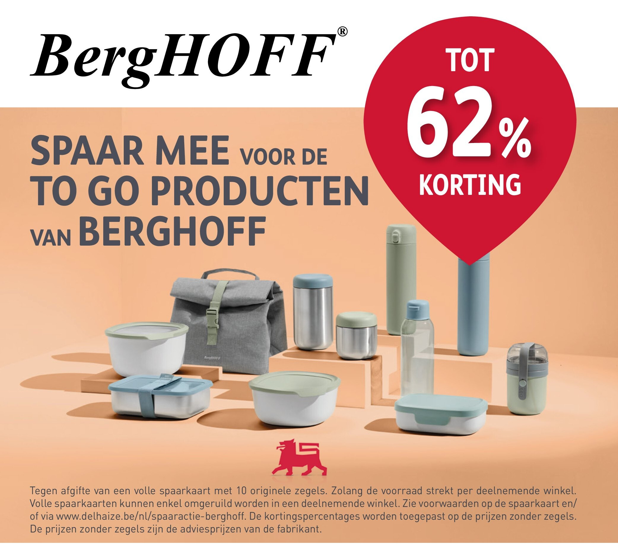 SPAAR MEE VOOR DE TO GO PRODUCTEN VAN BERGHOFF