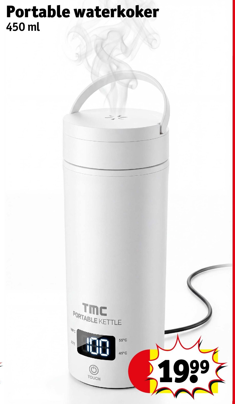 Portable waterkoker 450 ml