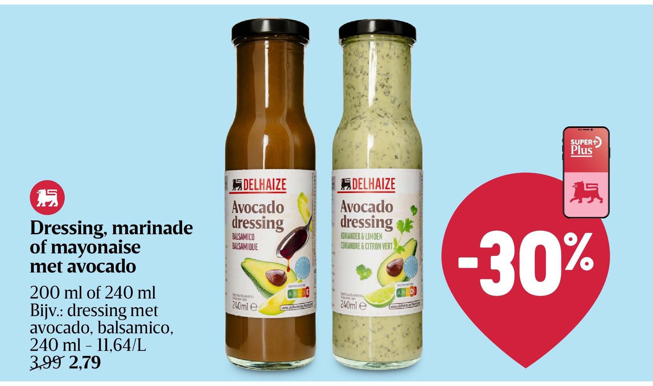 Dressing, marinade of mayonaise met avocado