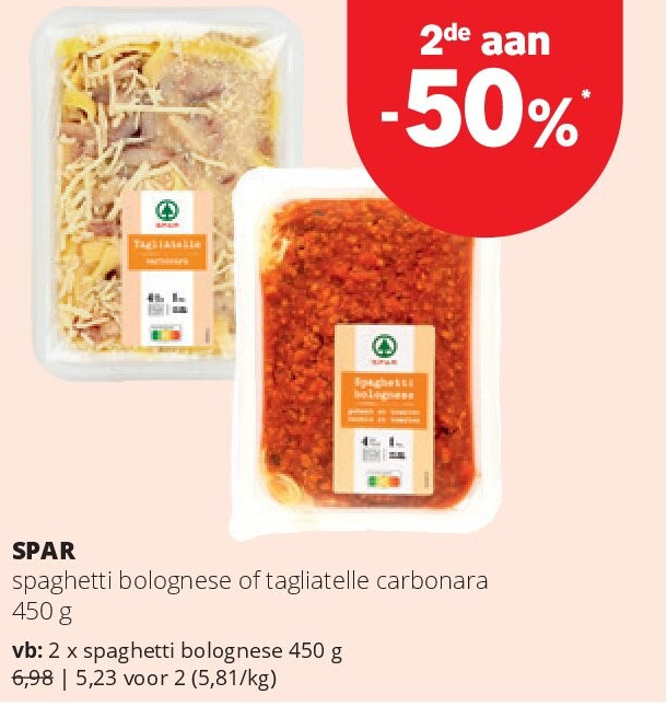 SPAR spaghetti bolognese 450 g