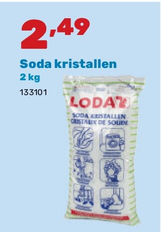 Soda kristallen 2 kg