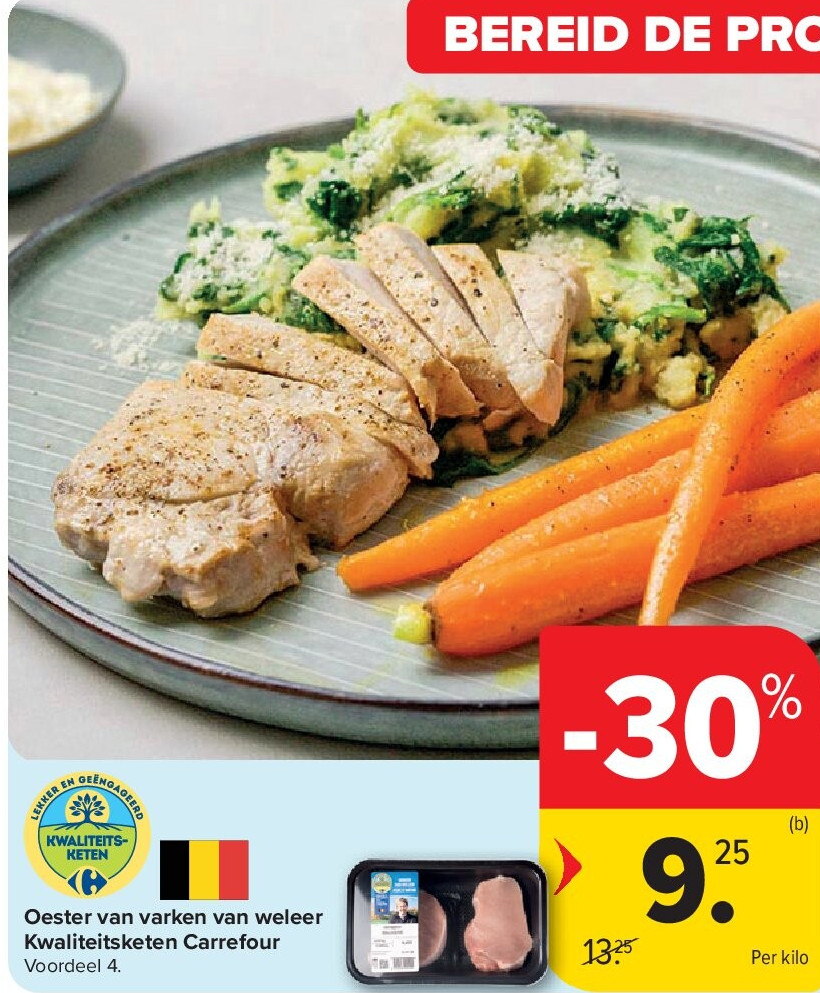 Oester van varken van weleer Kwaliteitsketen Carrefour
