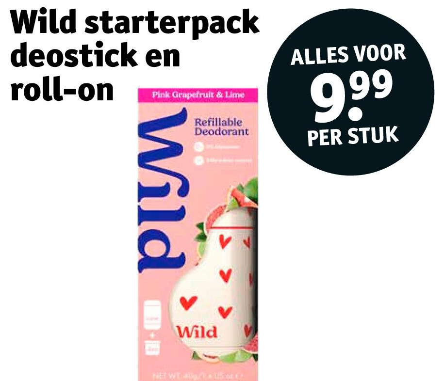 Wild starterpack deostick en roll-on
