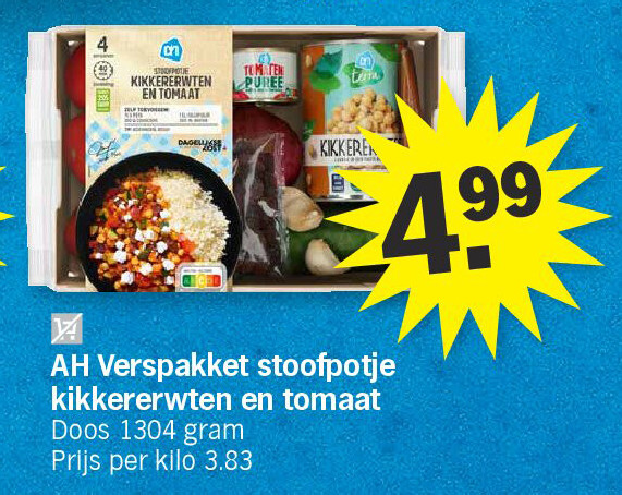 AH Verspakket stoofpotje kikkererwten en tomaat