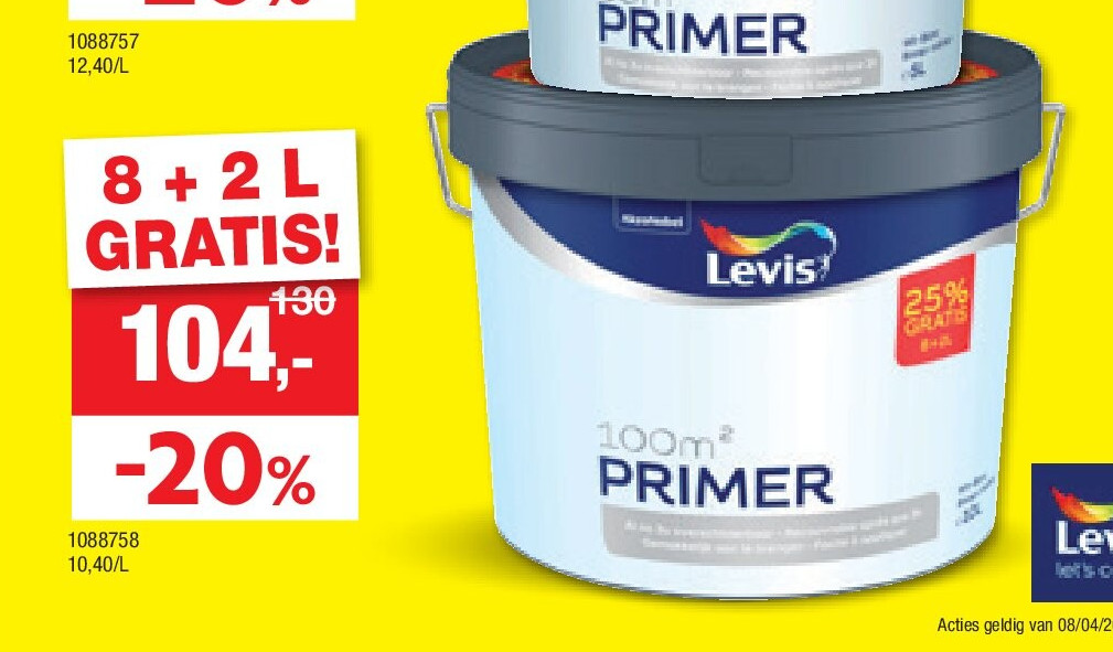 Levis primer 10l wit