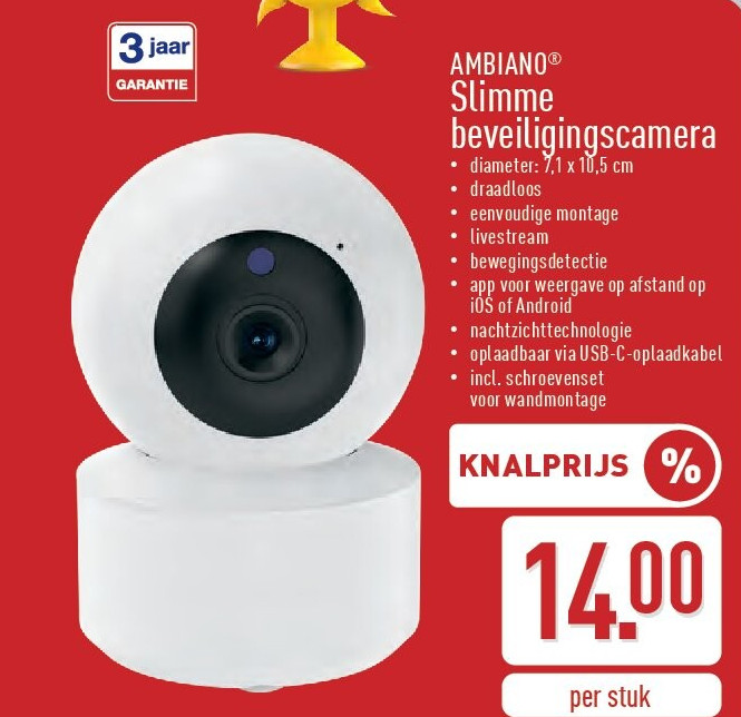 Slimme beveiligingscamera