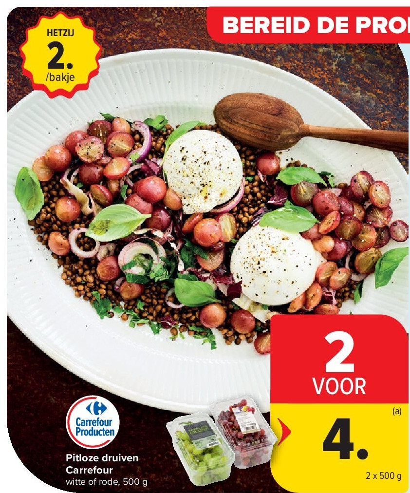 Pitloze druiven Carrefour