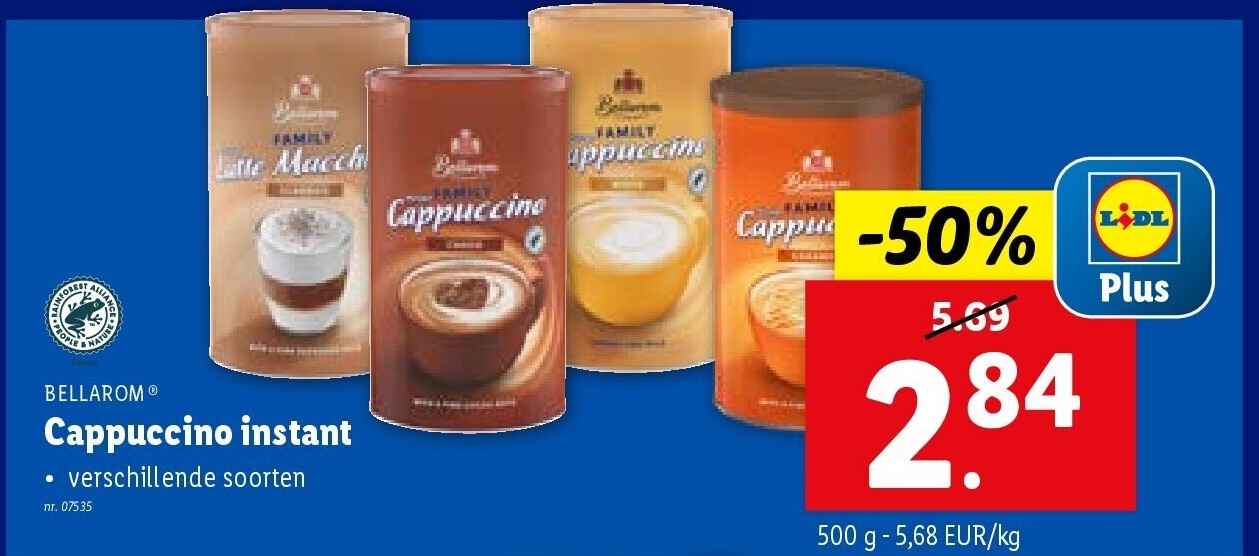 Cappuccino instant