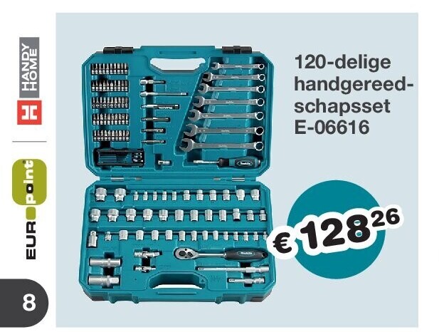 120-delige handgereedschapsset E-06616
